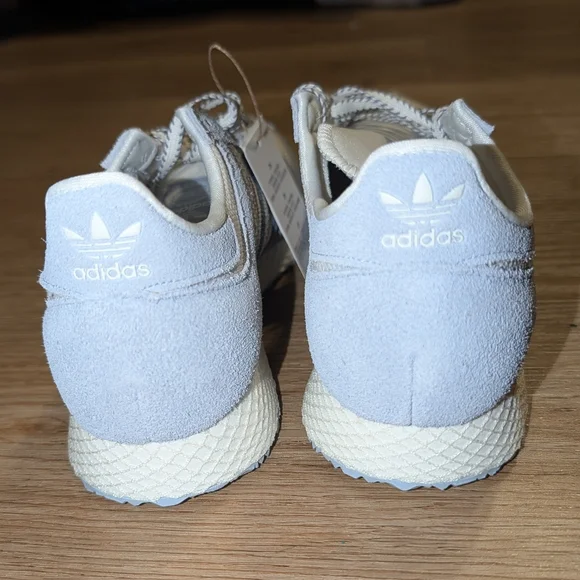 Adidas Atlanta W Retro Running Shoes in Off-White/Wonder Blue/Silver Violet sz 8 - Picture 6 of 13